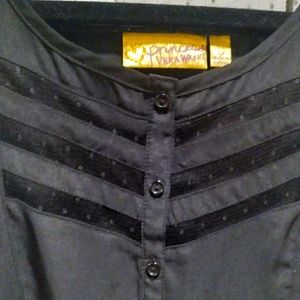 Princess Vera Wang Sleeveless  Black Top